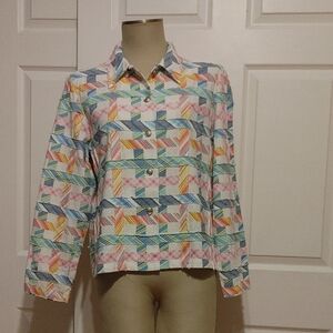 🟦⬜🟨🟩 Alfred Dunner Jacket